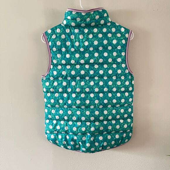 Nike Girls Alliance Graphic Reversible Puffer Vest Polka Dot Camo Size Large - Picture 3 of 11